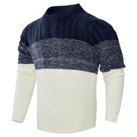 Men's Knitted Sweater Fashion Long-sleeved Pullover Tops Fall And Winter Clothing (Option: 3 Style-M)
