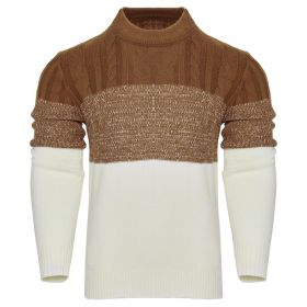 Men's Knitted Sweater Fashion Long-sleeved Pullover Tops Fall And Winter Clothing (Option: 5 Style-2XL)