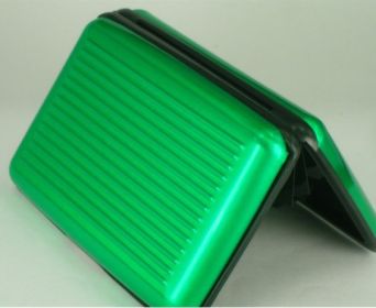 Aluminum Alloy Credit Card Bag, Business Card Holder Card (Color: Green)