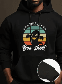Printed Sweatshirt (Option: Black-2XL)