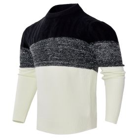 Men's Knitted Sweater Fashion Long-sleeved Pullover Tops Fall And Winter Clothing (Option: 4 Style-S)