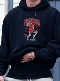Men's Polyester Hoodie (Option: S-Black)
